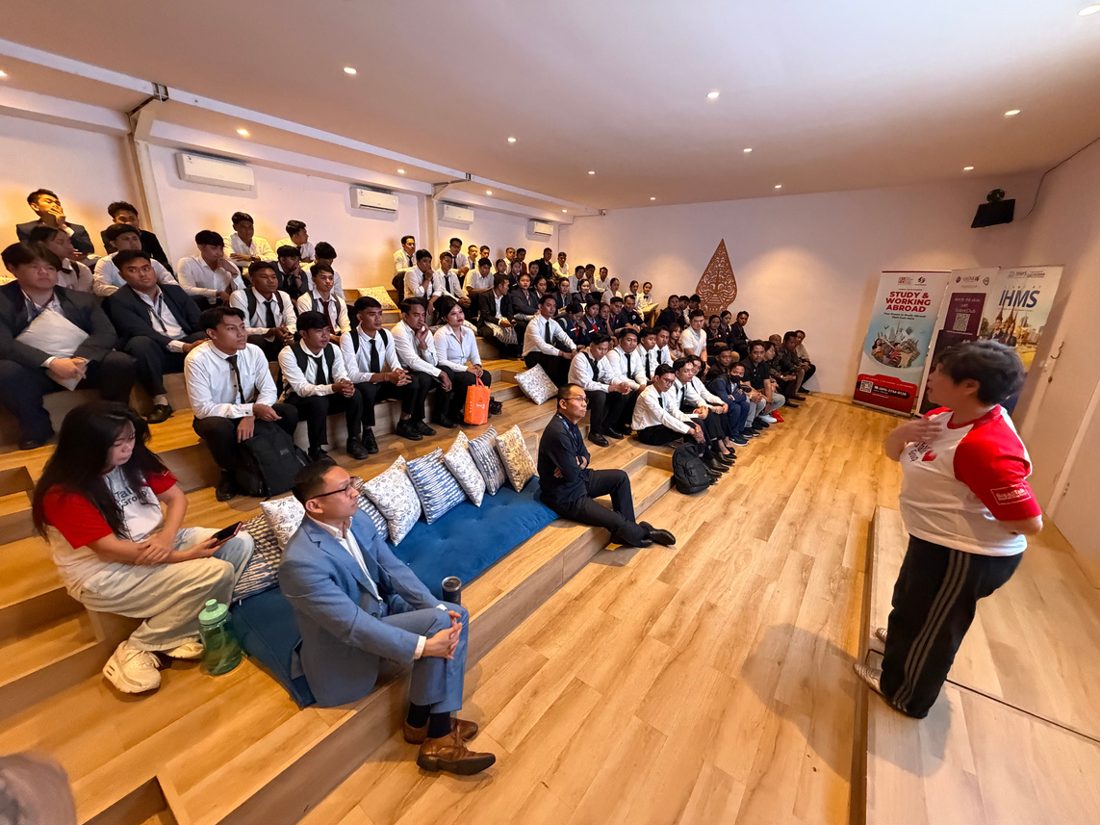 Candidates at a HeyRocket recruitment drive